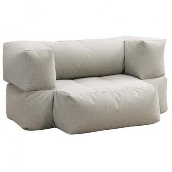 Poltrona a Sacco Heaven Outdoor Light Grey 76x152x100 Home Deluxe