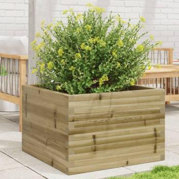VidaXL 70x70x46 cm Garden Planter in Impregnated Wood