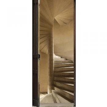 Vinilo Escalera de Piedra y Madera