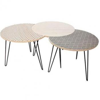 Tables basées AltoBuy – aspect bois sombre