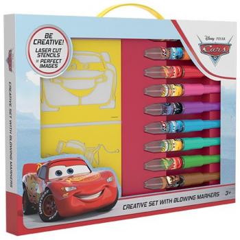 Kreativní set s foukacími fixy Auta