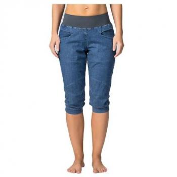 Rafiki Damen Klettercapri 3/4 Jeans Blau