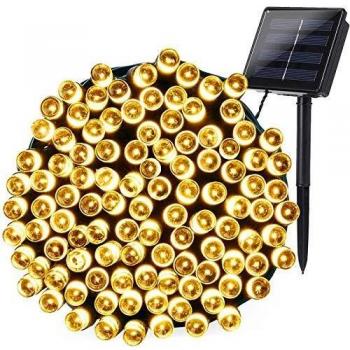 Joomer Solar Fairy Lights, 72ft 200 LED Waterproof Outdoor String Lights for Garden, Patio, Yard, Home, Wedding, Fence, Balcony