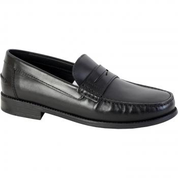 Mocassini Geox New Damon in pelle nera EU 39