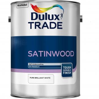 Dulux Trade Satinwood Pure Brilliant White 5L