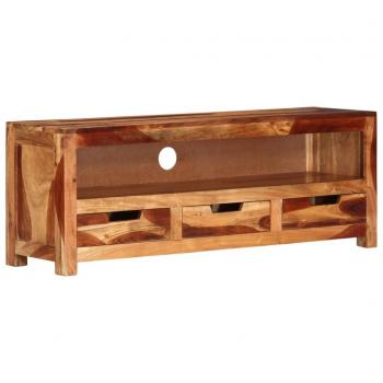 Mueble de TV de acacia 110x30x40 cm