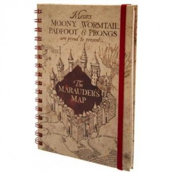 Quaderno Harry Potter con mappa dei predoni beige
