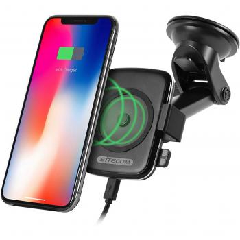 Supporto Carico Rapido Smartphone Sitecom – 5/7,5/10 W + Dual Mounts