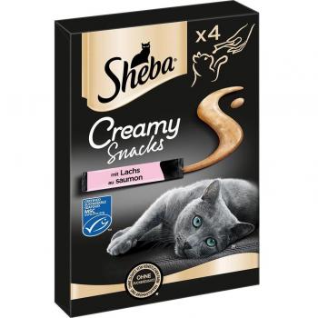 Sheba Creamy Snacks Lachs Katzenleckerli Multipack 4x12g