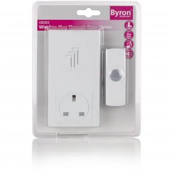 Byron Plug-In Doorbell with 30m Wireless Range