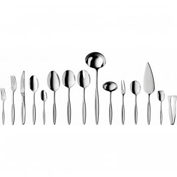 Grey Elegance 72‑Piece Stainless Steel Flatware Set