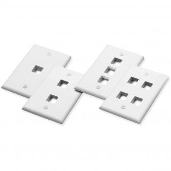 PLACCA 503 BIANCO PER 2 KEYSTONE (NW‑FP503‑2WH)