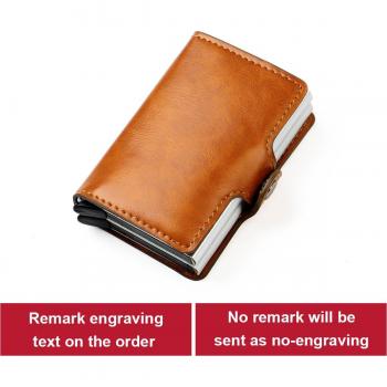 Personalized RFID Leather Wallet for Men