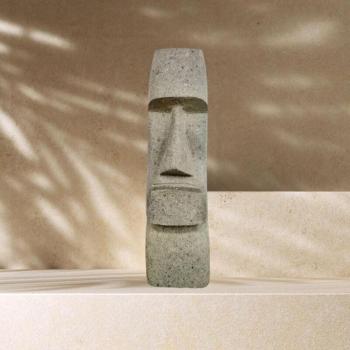 Moái de Piedra para Decoración Zen 60 cm