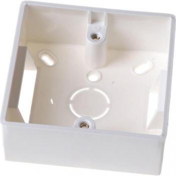 86mm x 83mm x 35mm White Mounting Box for 86 Type Switch and Socket