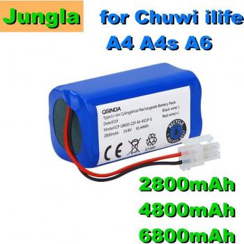 Batería para aspiradora robótica Chuwi ilife A4 A4s A6 14.8V 6800mAh