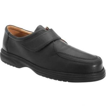 LoftSole Roamers – Cuir large pour homme, sangle fast-track (Noir)
