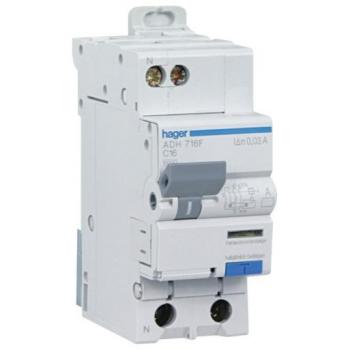 Disjoncteur 10A 30mA Hager type AC