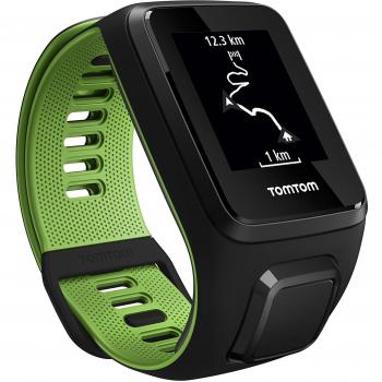 PulseRunner X3 GPS Timepiece – Large Strap, Black/Green