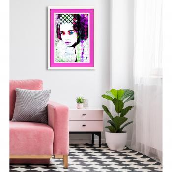 Queence Poster »Frau, Abstrakt, Bunt«