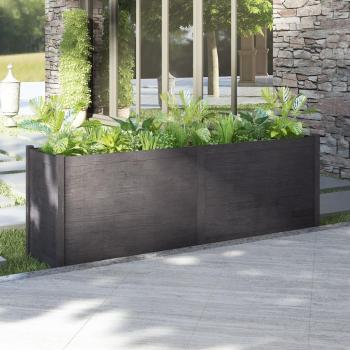 PineCraft Rustic Garden Box – Grey, Extra Large, Weather‑Proof