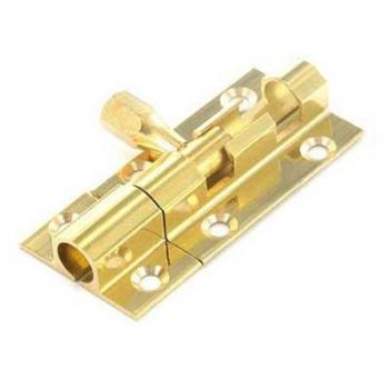1 Inch Wide Brass Door Secure Bolt, 50mm Long