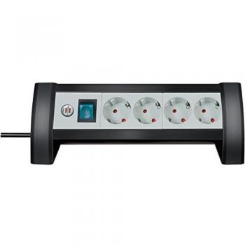 Regleta de enchufes con cable de 1.8 m y 4 tomas