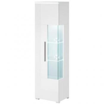 Vitrina Bombay Alta Blanca con Apertura Izquierda