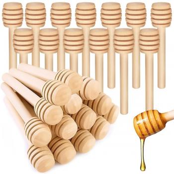 Stickers de miel en bois – 3,15 pouces – 40 pièces