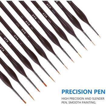 Miniature Fine Tip Paint Brushes Set