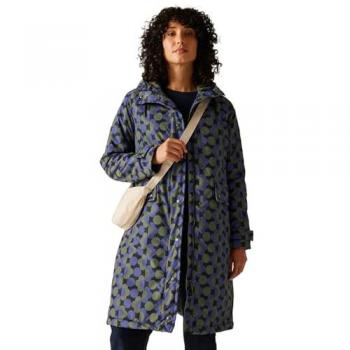 Regatta Orla Series: Long‑Length Waterproof Hooded Jacket (Blue)