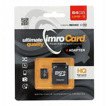 IMRO MicroSDXC 64GB U3 Scheda di memoria