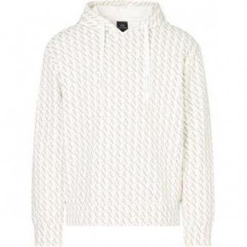 Felpa con Cappuccio Armani Exchange XM001225 Off-White Ash