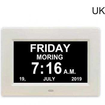 7-Inch Digital Clock with Calendar and Date Reminder for Seniors and Children D2TD