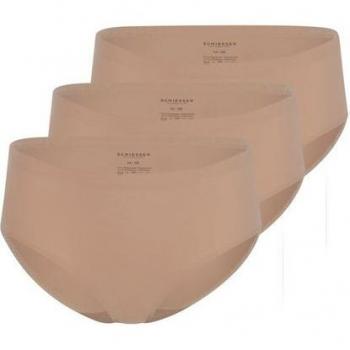 Schiesser 3‑Stück Set: Unterschlupf‑Soft Panty – Braun