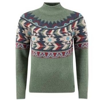 Arelia Ikat Women's Jumper – Dark Olive, Size 22