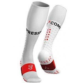 Compressport Calze Compressione Running Bianco