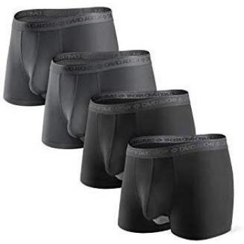DAVID ARCHY Herren Boxershorts Modal mit Eingriff 4er Pack
