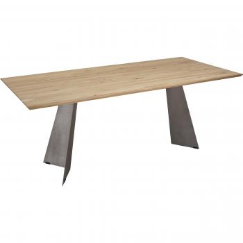K+W Komfort & Wohnen Esstisch 5252 – Bianco, Untergestell Metall