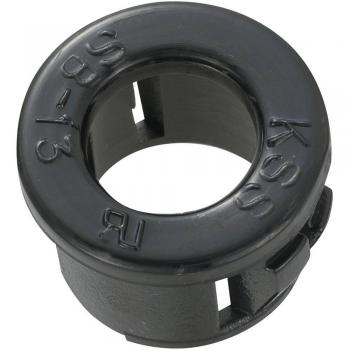 Polyamide Cable Grommet, Ø 8 mm, Max Board Thickness 3.2 mm, Black, 100 Pack