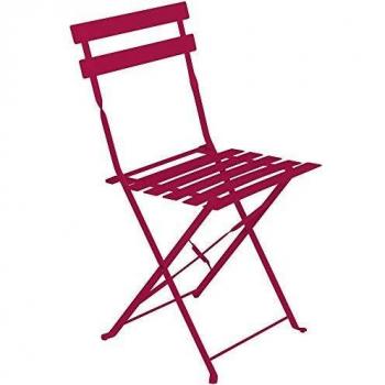 Cadre pliant Camargue Framboise – Chaise d’extérieur