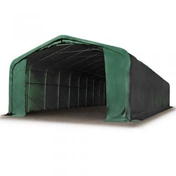 ToolPort 36’ × 6’ PVC Commercial Storage Enclosure, Dark Green, 2.6 m Sides