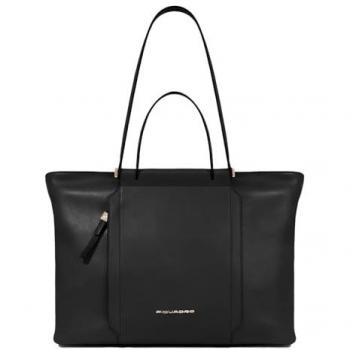 Piquadro Circle Shopper Tasche aus Rindsleder mit Laptopfach 38 cm für Damen