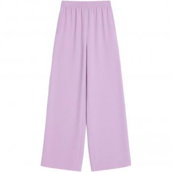 Valentino Women's Lilac Silk Flared Pants, Size 40