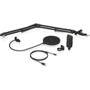 Podcast Starter Pack: D3 USB Mic, Boom Arm, Pop Filter