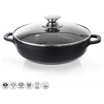 Nepřilnavý kastrol s poklicí Grande 28 cm