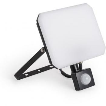 Proiettore LED 20W con Sensore PIR Nero Bianco Naturale 4500K