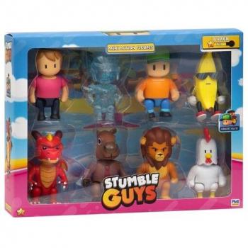 Stumble Guys Set di 8 Personaggi da 8 cm