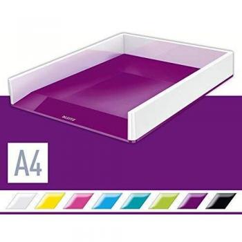 Corbeille à courrier violette Leitz