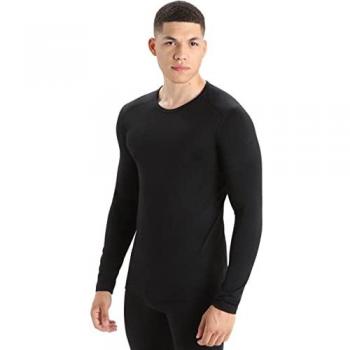 ICEBREAKER Herren Funktionsoberteil 200 Oasis LS Crewe Schwarz 3XL